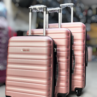 3in1 travel suitcase fibre luggage trolley bags with wheels
