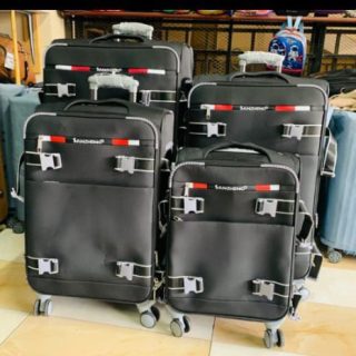 4in1 Heavy Fabric Black Travel suitcase set Rolling luggage bag Travel bag with wheels