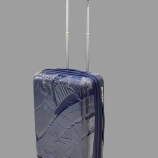 Rubber small Royal blue b Cabin size travel suitcase rubber material 20″ inches height with wheels and pin lock system 10kg carrying capacity