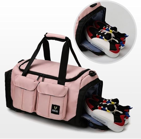 Multi-Hand Portable Oxford Cloth Gym Bag with Letter Design - Image 2