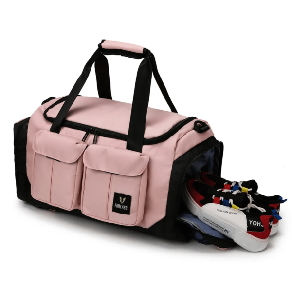 Multi-Hand Portable Oxford Cloth Gym Bag with Letter Design - Image 9