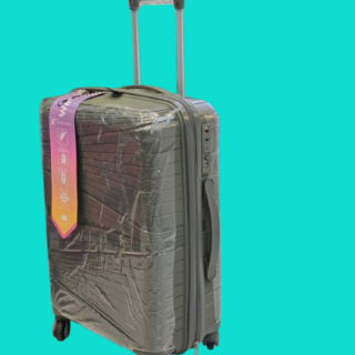 Small Cabin Rubber Travel Suitcase – 10kg Capacity, 360° Spinner Wheels, Pin Lock, Cute Travel Gift- jungle green colour